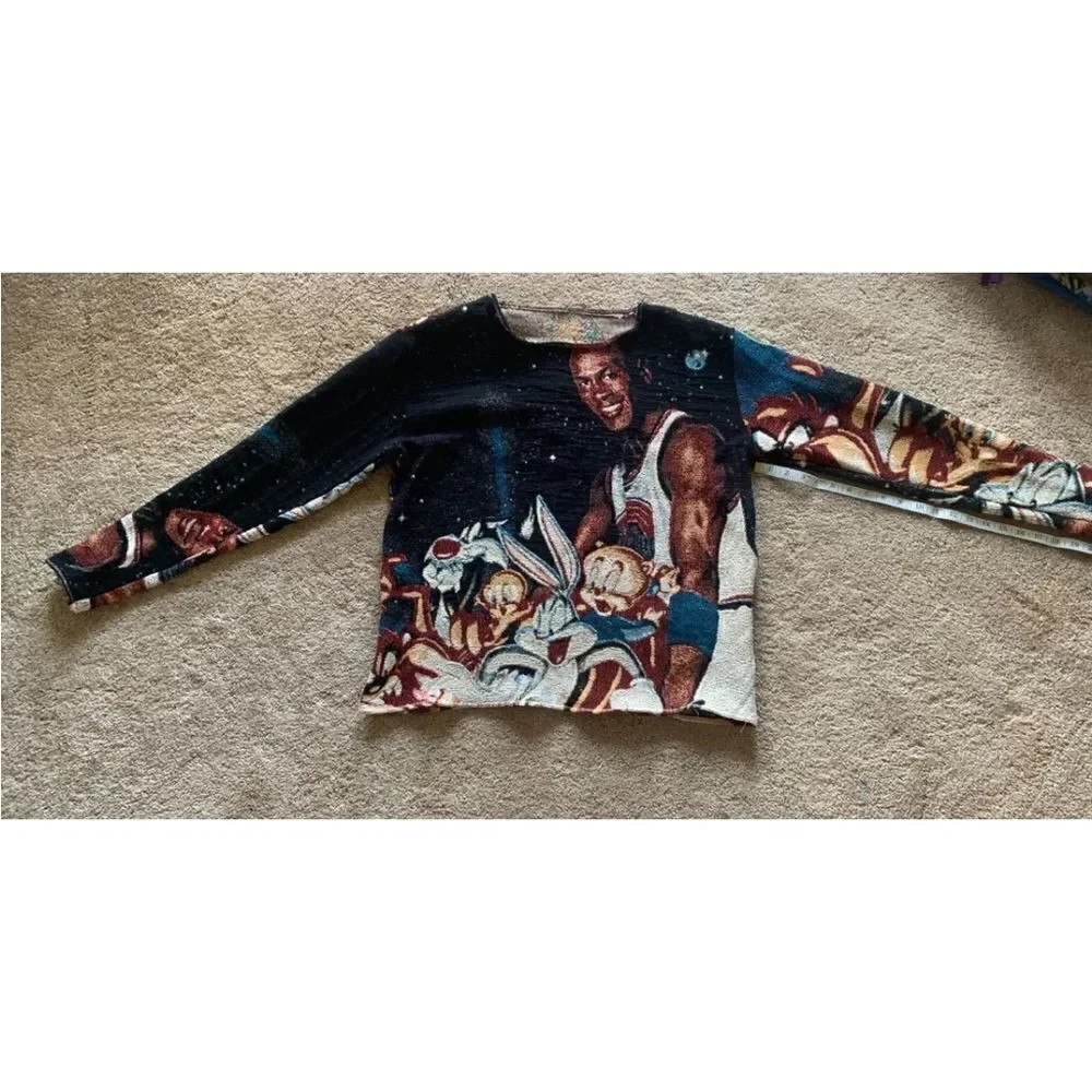 Vintage one of a kind  space jam Michael jordan looney tunes TAPESTRY